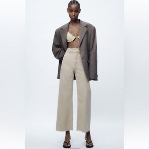 NWT - Zara High-waisted Marine Straight Pant